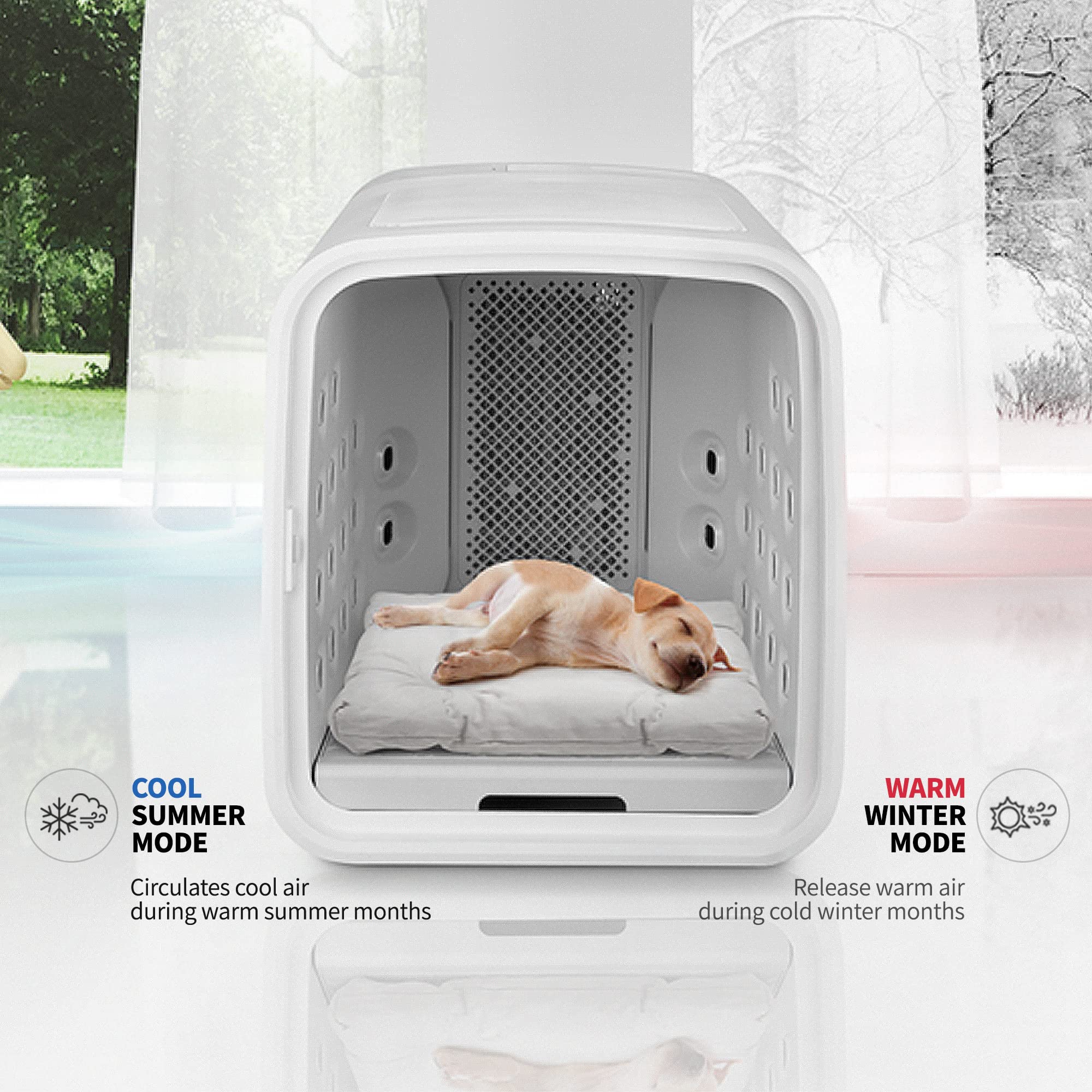 TRRパパ専用nello AIR SHOWER & DRYROOM CUCKOO Pet Dry Room & Air Shower for Small to Medium Pets, Air